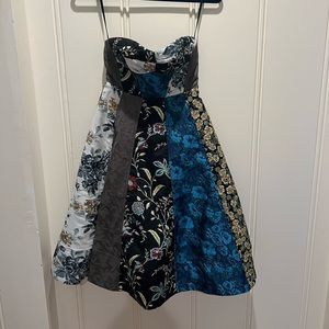 Anthropologie Strapless Evening Dress